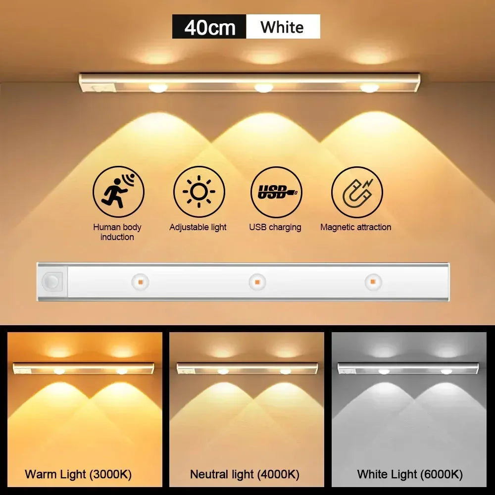 Luz LED inalámbrica ultrafina con sensor de movimiento